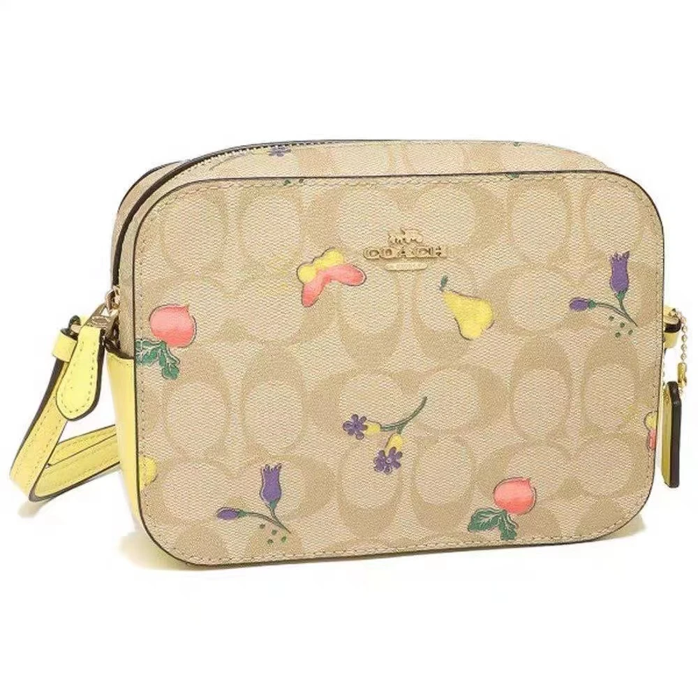 18*5*13/COACH蔻驰经典田园风斜跨印花单肩相机包C8752 IMTVE
