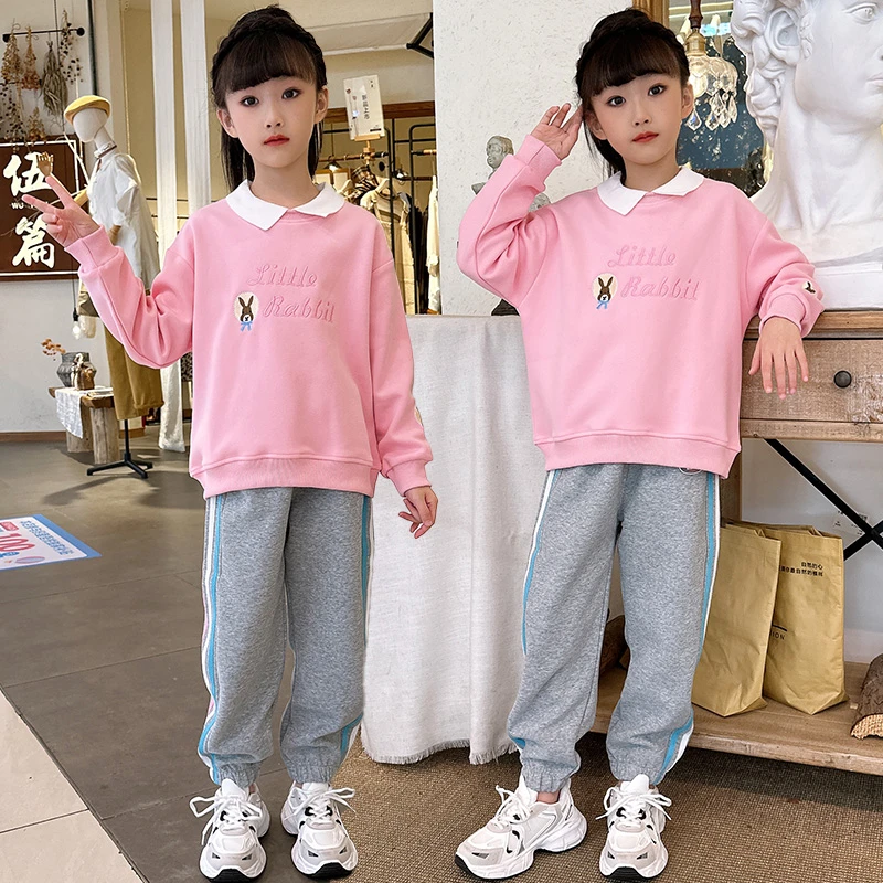 女童套装中大童儿童节女宝宝洋气时尚女孩春秋秋季套装长袖秋款