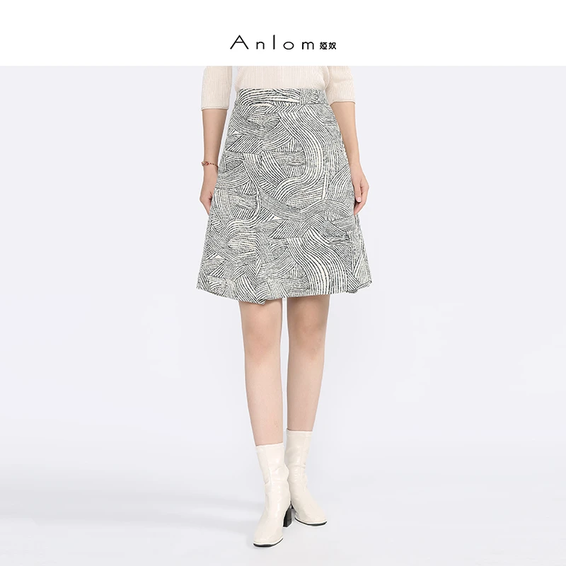 Anlom/娅奴半身裙女春秋新款气质通勤修身时尚气质短裙女