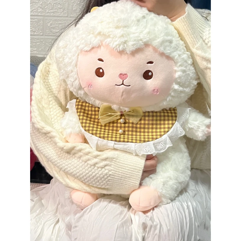 可爱云朵小羊毛绒玩具陪伴公仔女孩睡觉抱枕柔软舒适送给生日礼物