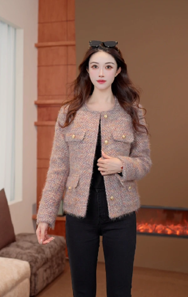 【SS定制】2025新款冬季超好看百搭小香风女外套