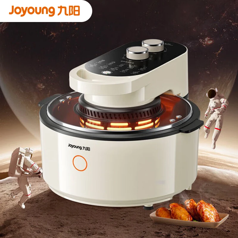 九阳空气炸锅5.5L大容量可视化双旋钮VF733低脂全自动电炸锅VF735