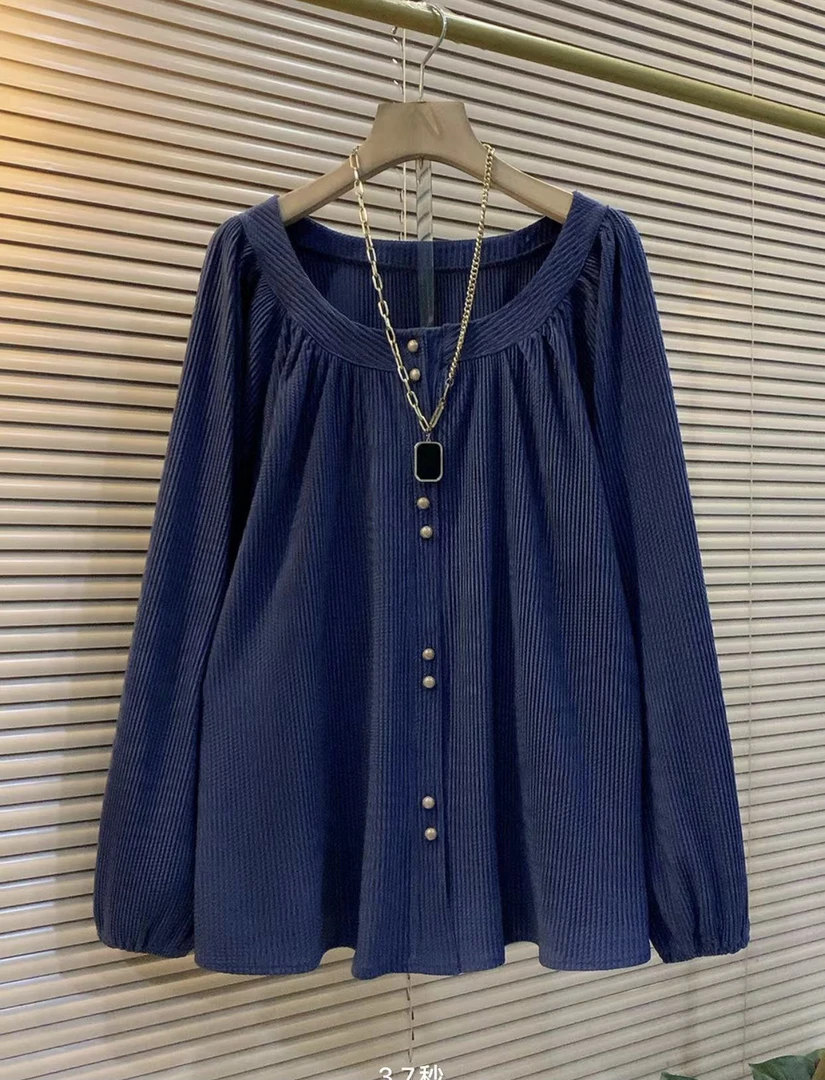 欧货新款遮肉显瘦气质百搭时尚显瘦女人衫