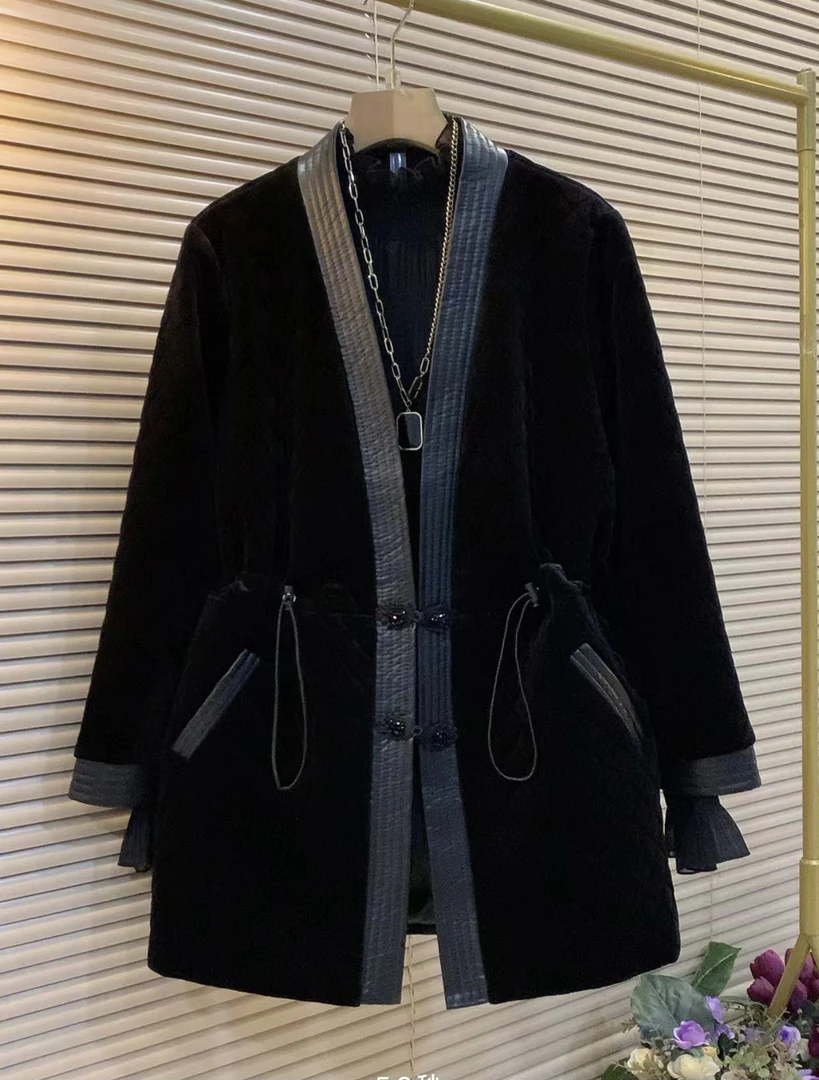 早秋新款欧货遮肉显瘦气质百搭遮肉显瘦外套网红时尚黑色