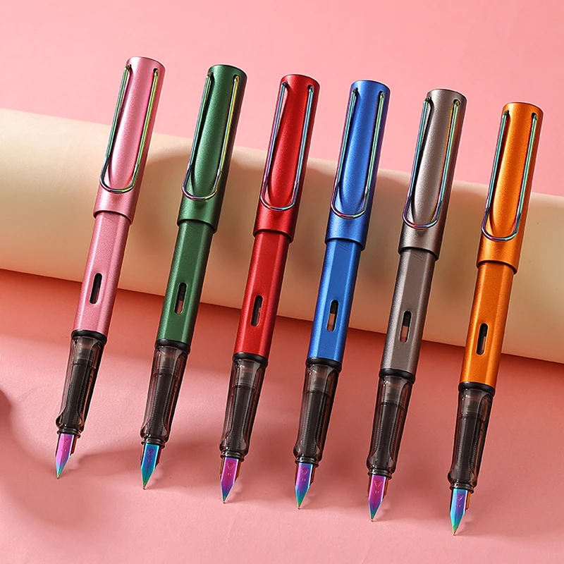 烂笔头7005金属钢笔正姿小学生三年级男女生成人练字书法签名墨囊