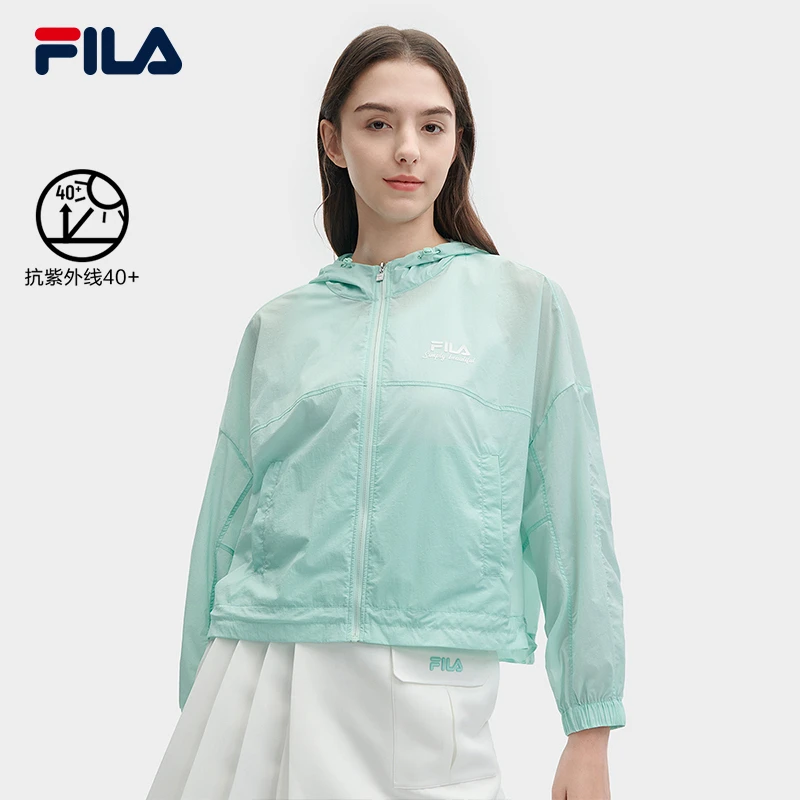 FILA斐乐夏季休闲舒适潮流百搭简约透气梭织外套F11W428704F