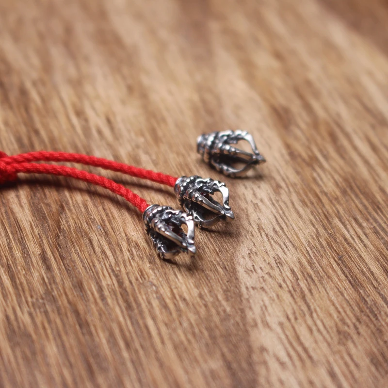 925银银制品 藏式小杵弟子珠搭配小金刚星月菩提百香籽文玩配饰件