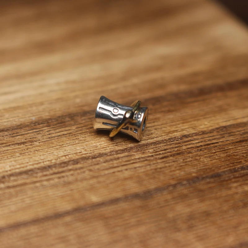 925银银制品 线束背云星空咒点文玩配饰腰珠搭配星月菩提百香籽