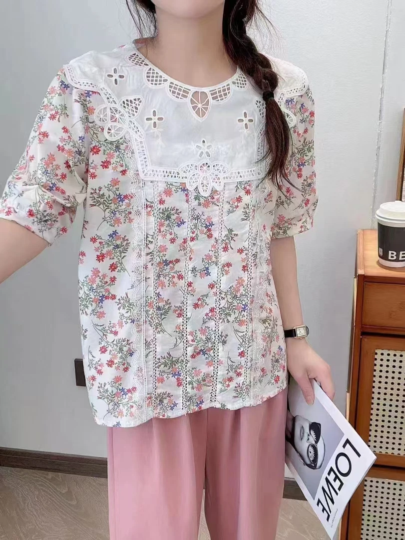 【301-400】24年春夏季新款棉麻森系风格衬衫百搭宽松休闲气质衬衫