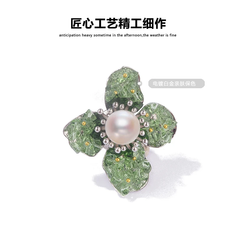 铜合金胸针 鸢尾花胸针女高档西装配饰连衣裙防走光扣