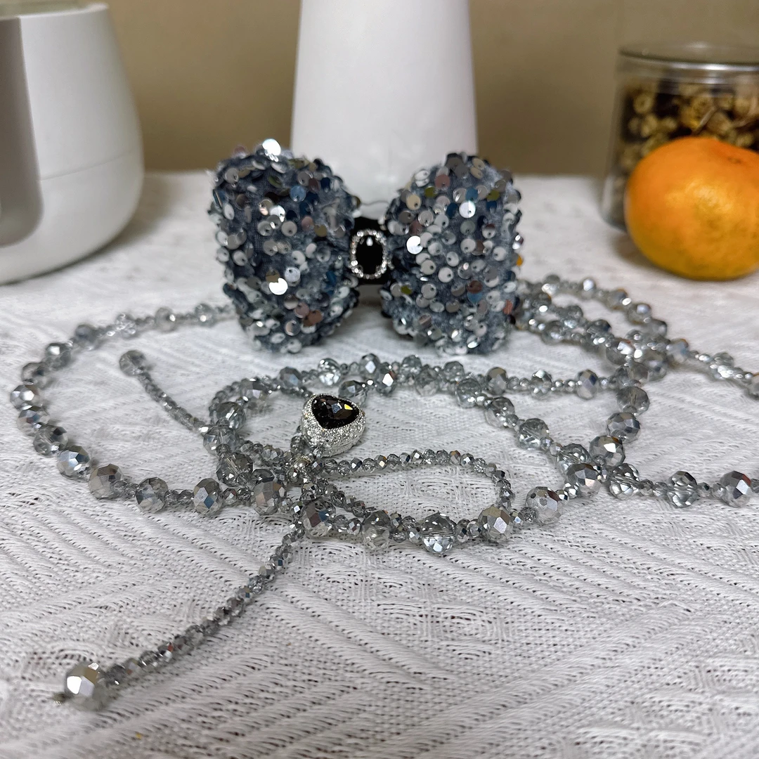 满天星蝴蝶结手机背夹手机夹斜挎斜挎