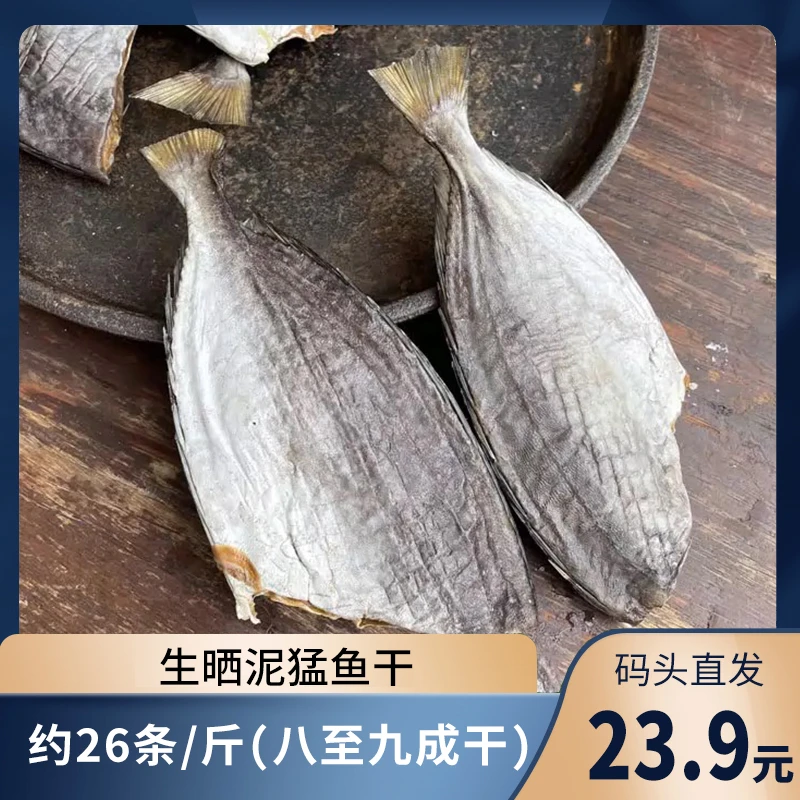 渔民生晒泥猛鱼干 约26条/斤 天然海鲜去头生晒干货  天然无添加