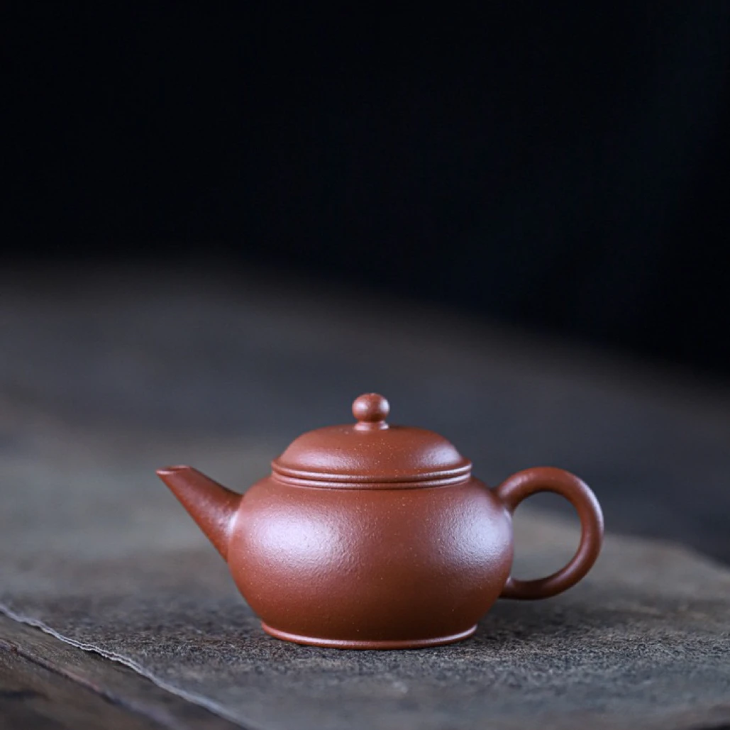 宜兴紫砂壶原矿降坡薄胎水平160cc