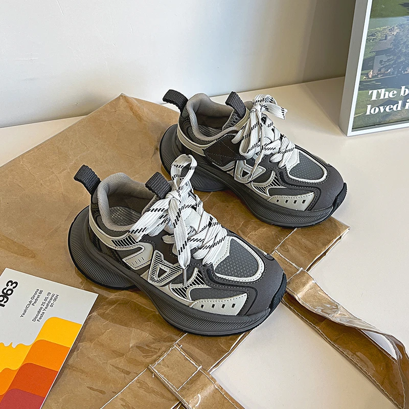 【皮面断码】儿童运动鞋2025秋季新款老爹鞋百搭透气鞋潮8171