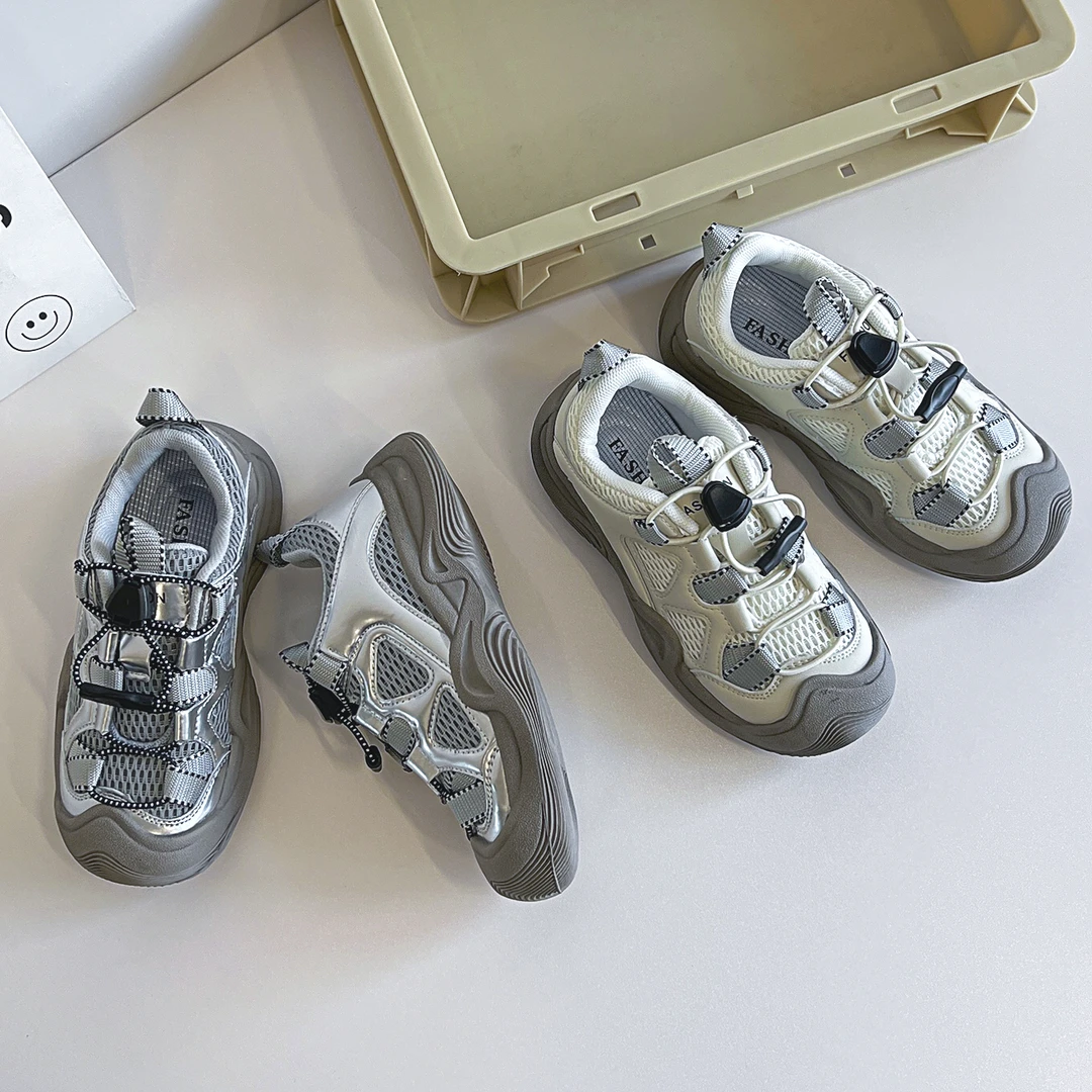 【断码】儿童鞋2024秋季新款ins百搭休闲户外登山丑萌老爹鞋8165