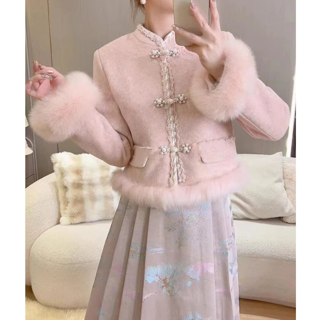 W00633新中式套装国风套装女新款套装裙