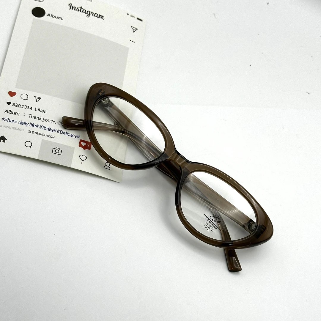 【929】TR猫眼平光镜可配近视经典百搭不过时韩系ins风潮流时尚个性