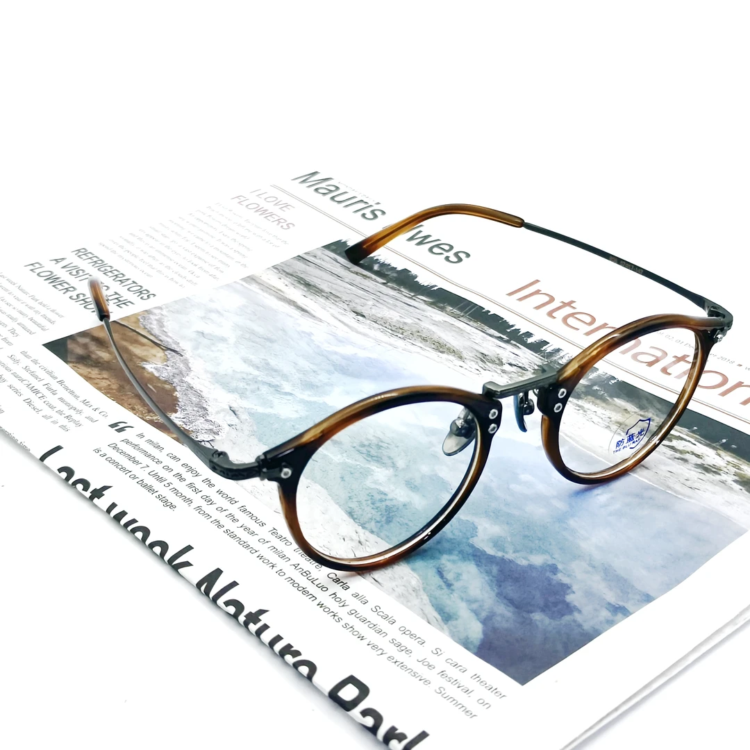 【1125】日系圆框 复古玳瑁色室内外通用可配近视经典百搭