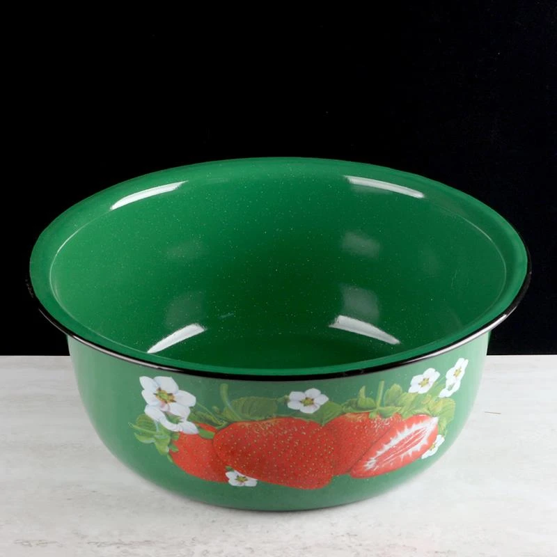 加厚搪瓷盆盛碗公家用菜盆和面盆发面盆珐瑯瓷盆食品级老式猪油盆