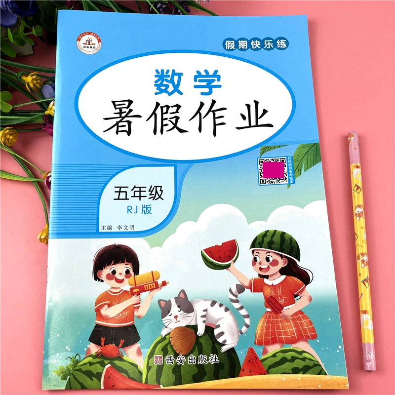 五年级下册暑假作业数学暑假作业练习册人教版五升六数学暑假衔接