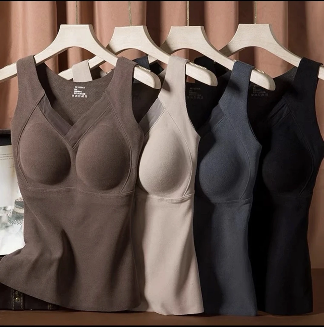 (娇娇推荐 冬款)3D立体无痕贴合固定杯可机洗石墨烯发热美背8803