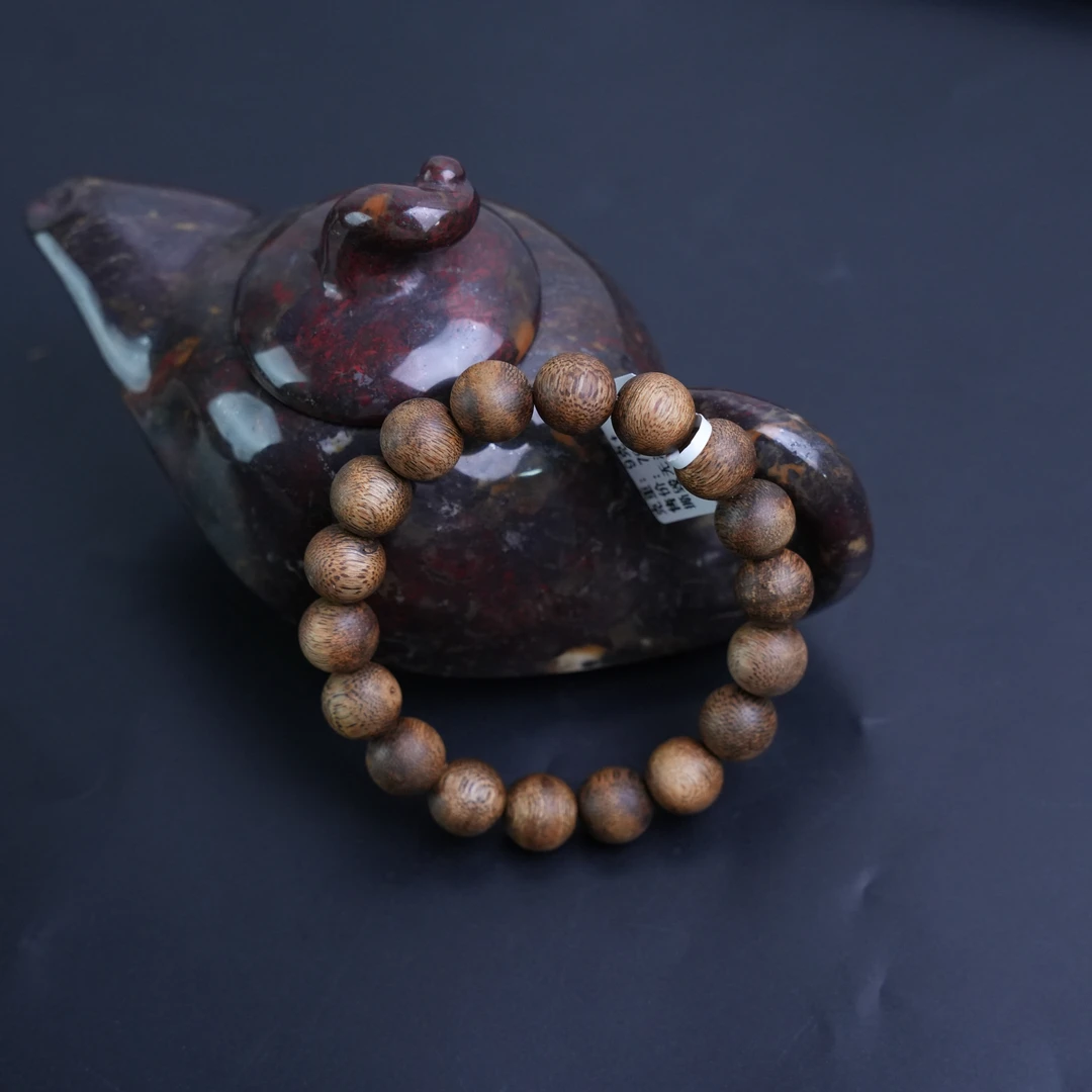 【伽楠壹号】海南母树虫漏白棋楠圆珠单圈多样性发货稀有白棋楠沉香