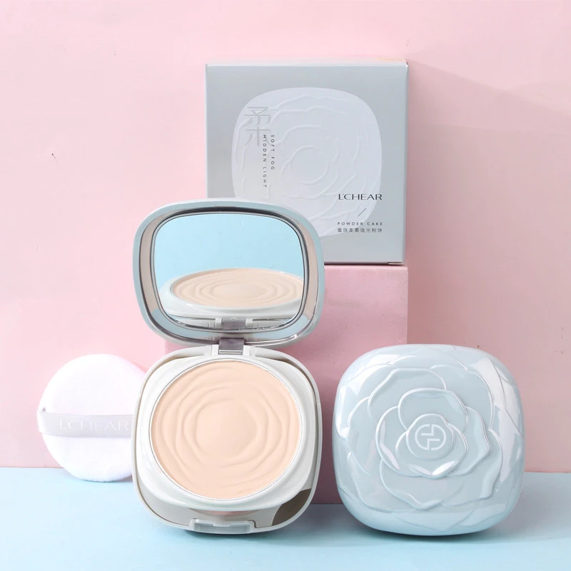 蕾琪柔雾隐光粉饼上妆服帖持妆遮瑕防汗不脱妆第三代新版三合一