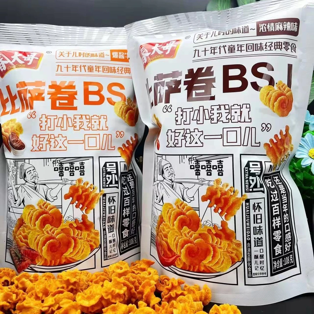 春大哥比萨卷麻辣味/牛肉味108g*6袋