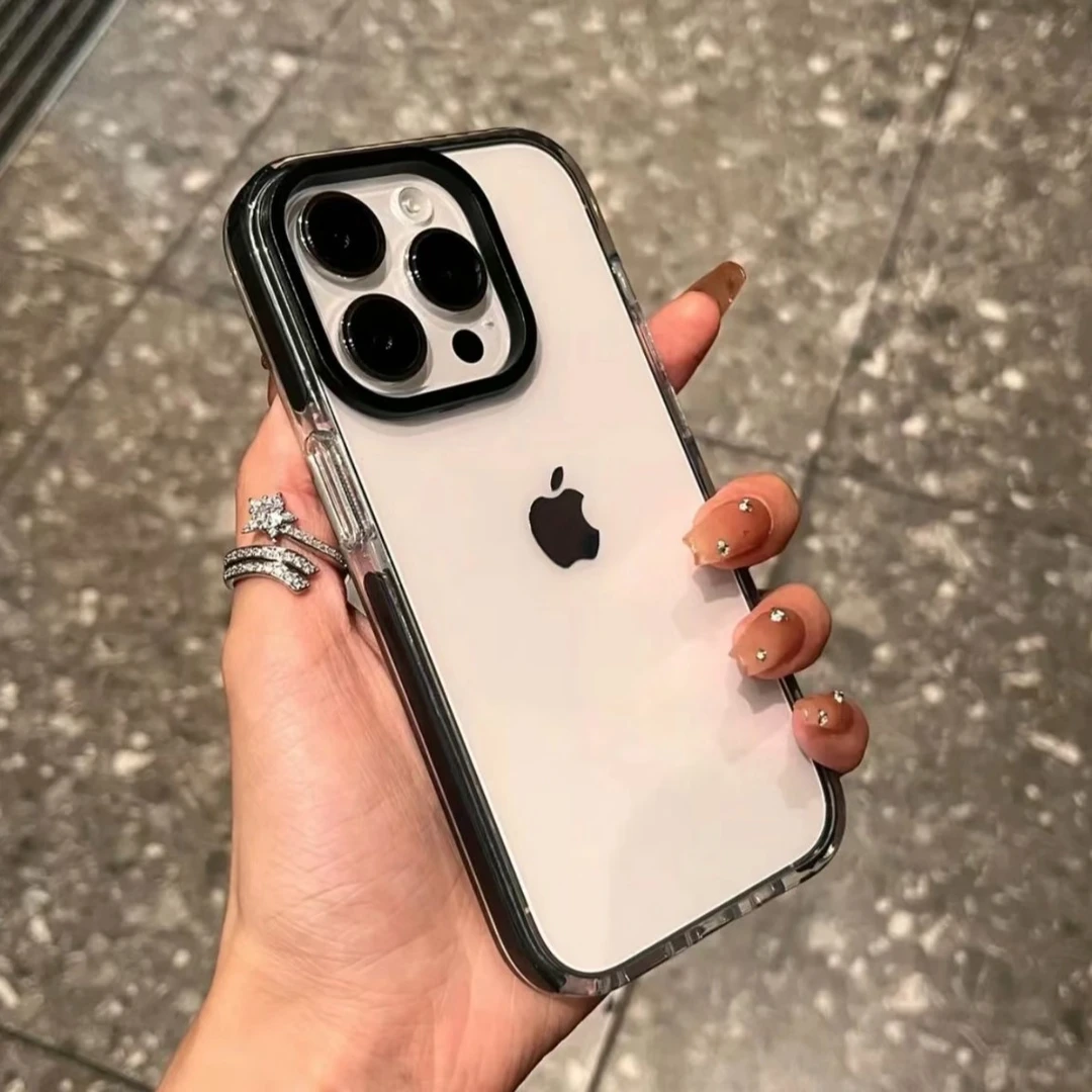 圈圈壳防摔条苹果14PROmax透明15创意13iPhone12全包xs/xr简约87p