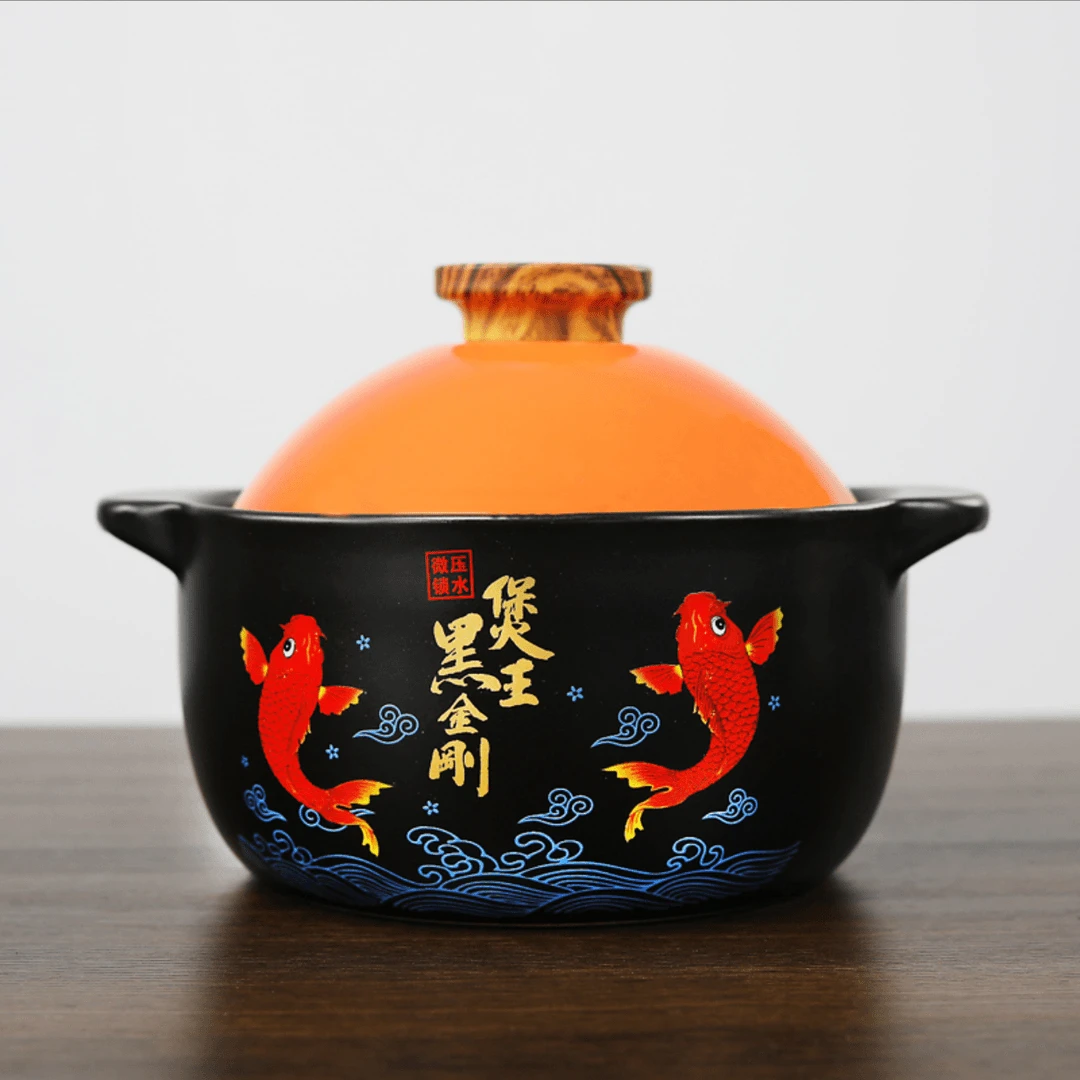 【微压锁水】煲王5升黑金刚明火熬粥鸡鸭鹅耐高温陶瓷大号砂锅