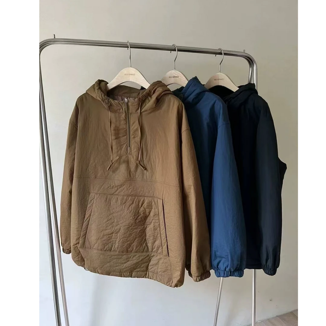 东大门se夹棉拉链款连帽外套