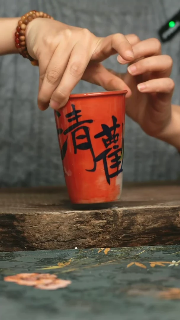 【闪购商品】瓷片釉下彩手工手绘同款陶器