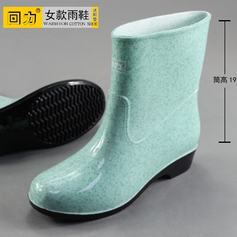 523-3 外穿雨鞋女士水鞋防滑防水鞋中筒雨靴胶鞋新款雨鞋