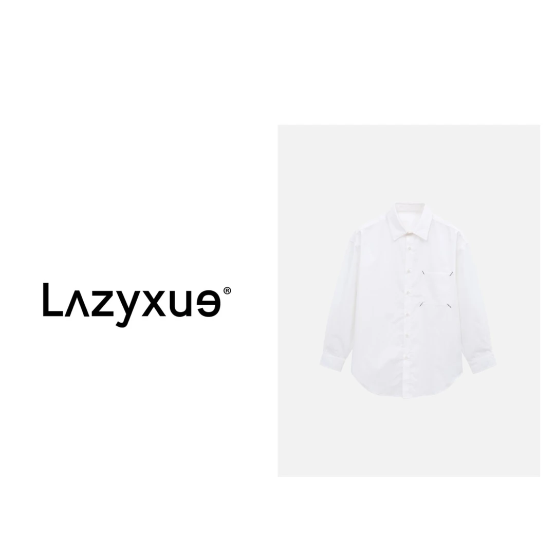 LAZYXUE（马*拉）新款时尚百搭纯色休闲衬衫 23KS CS06