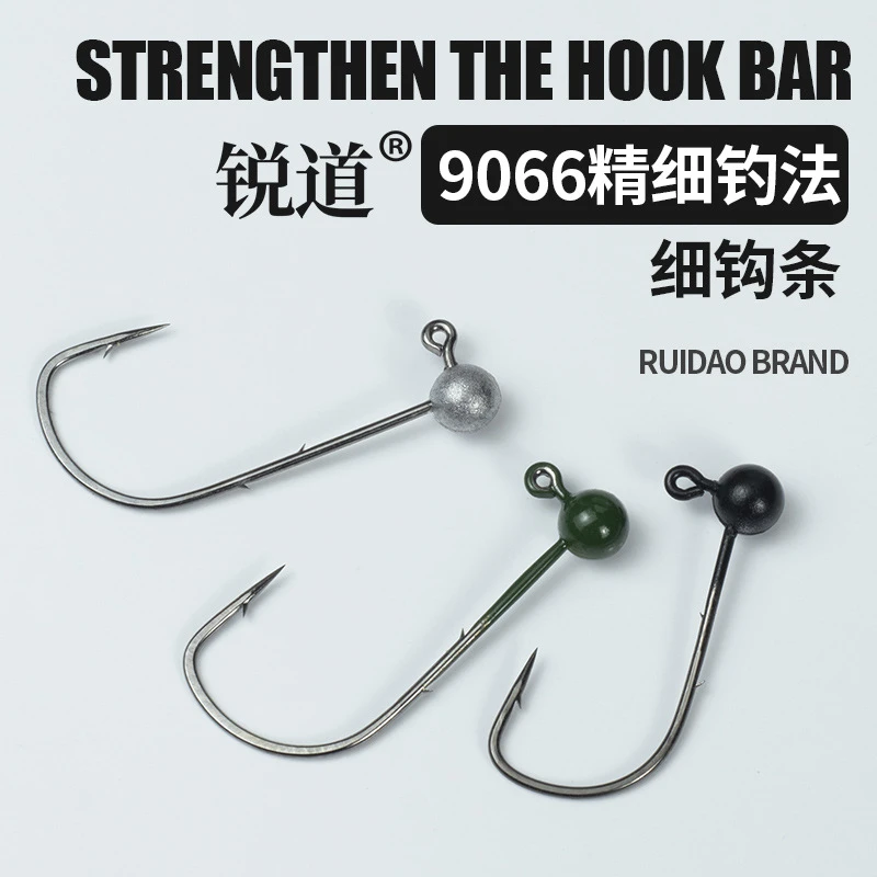 新款小克重大钩门加强微铅钩黑坑路亚鲈鱼鳜鱼翘嘴铅头钩