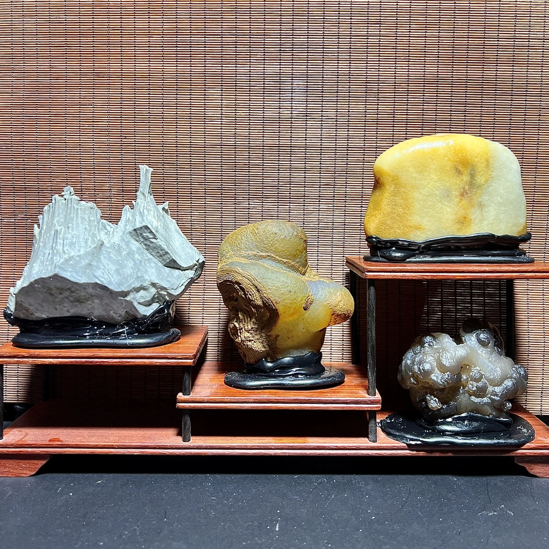 戈壁石玛瑙摆件盆景石