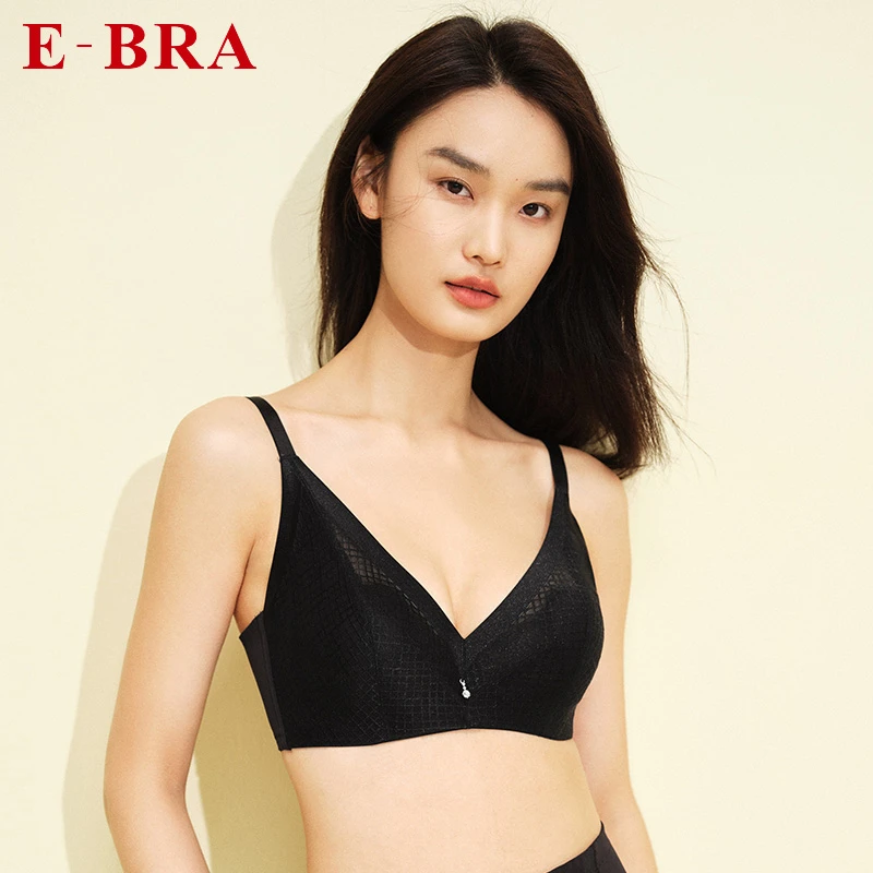 安莉芳E-BRA舒适兔耳朵内衣胸罩女薄款性感防下垂透气文胸KB00217