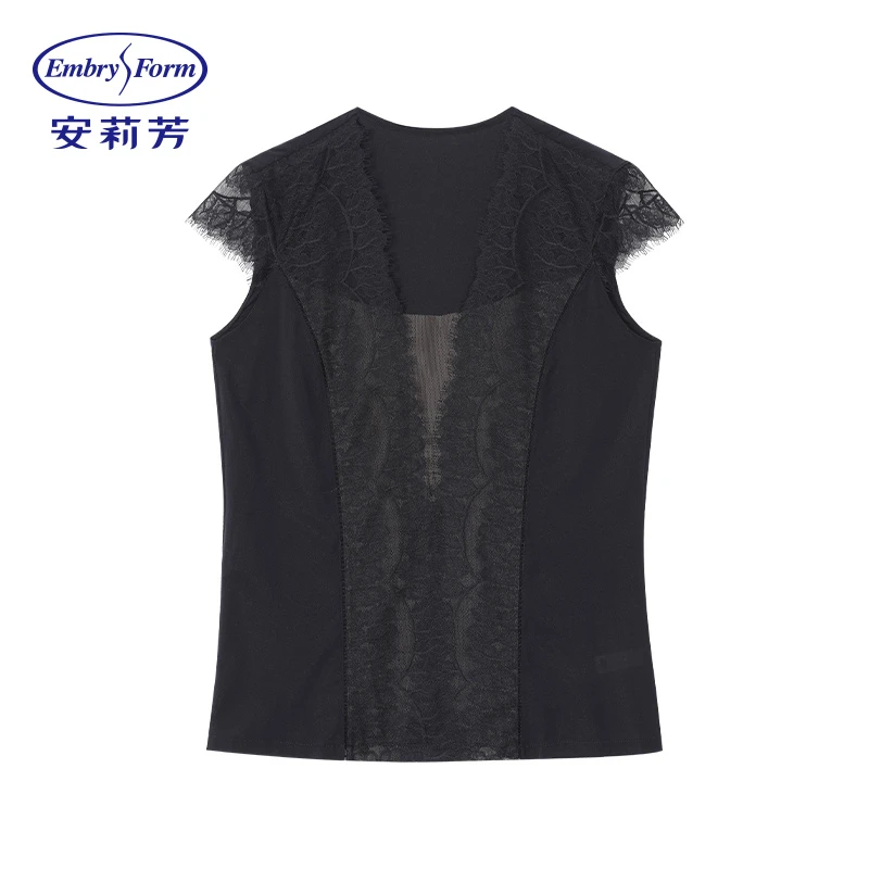 【Do.欧阳专属】安莉芳蕾丝无袖背心女士性感深V打底上衣ED00261