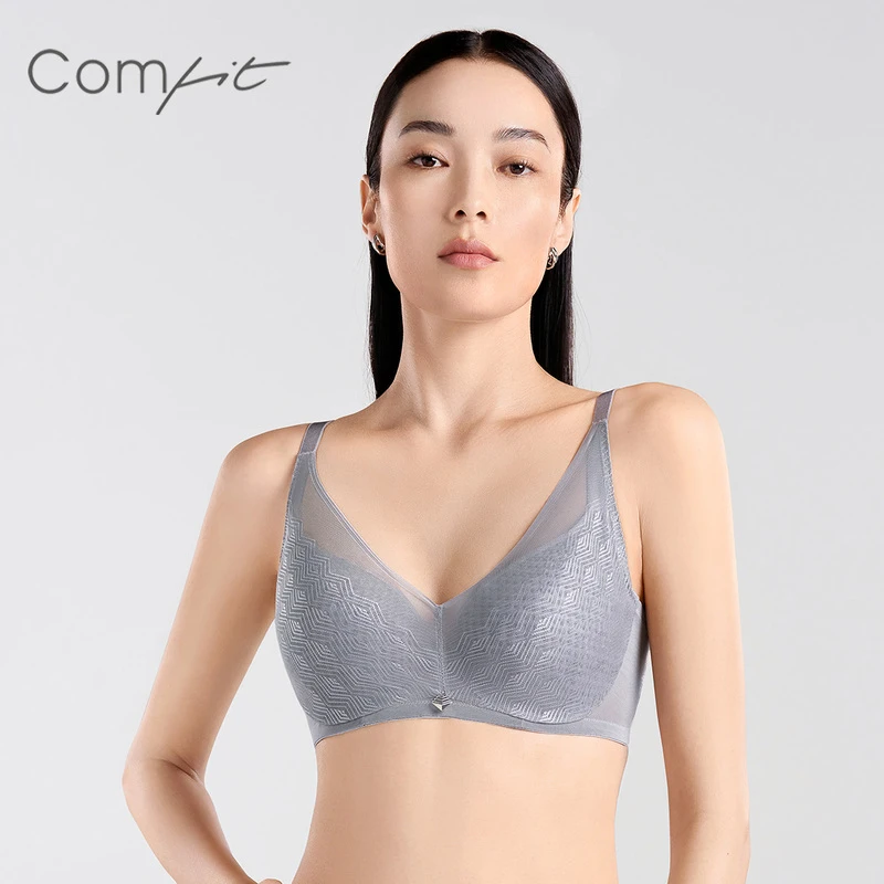【柔纱风巢杯】Comfit软支撑内衣女大胸显小文胸薄女士文胸CBW018