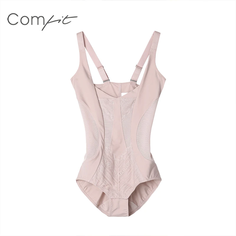 【中塑】Comfit塑身连体衣胸托弹力网纱收腹神器提臀美体衣-CY00004