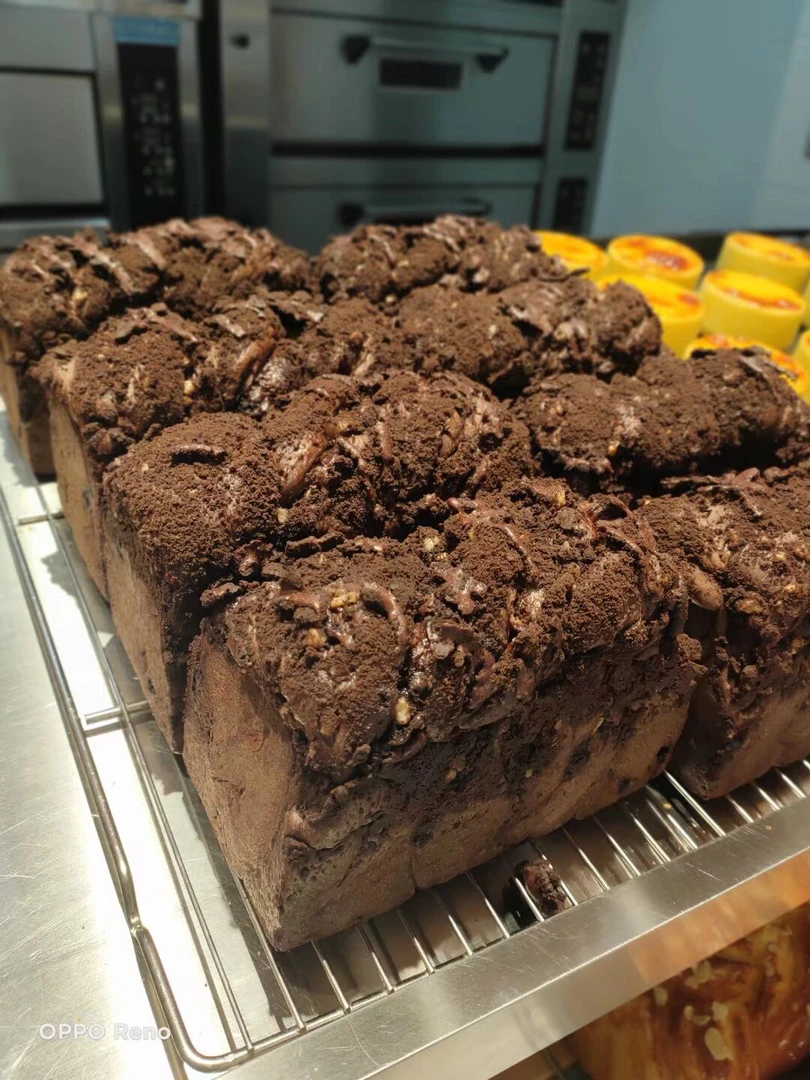 坚果巧克力熔岩吐司