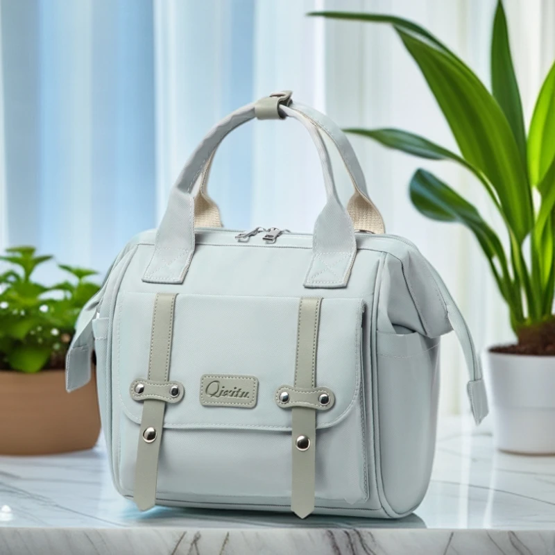 小号妈咪包便携式手提包时尚多功能斜挎包休闲包轻便单肩包女士包