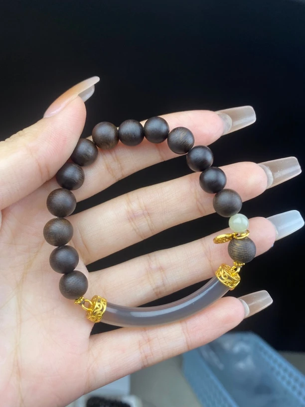 越南芽庄白奇楠玉化老料1.0沉香