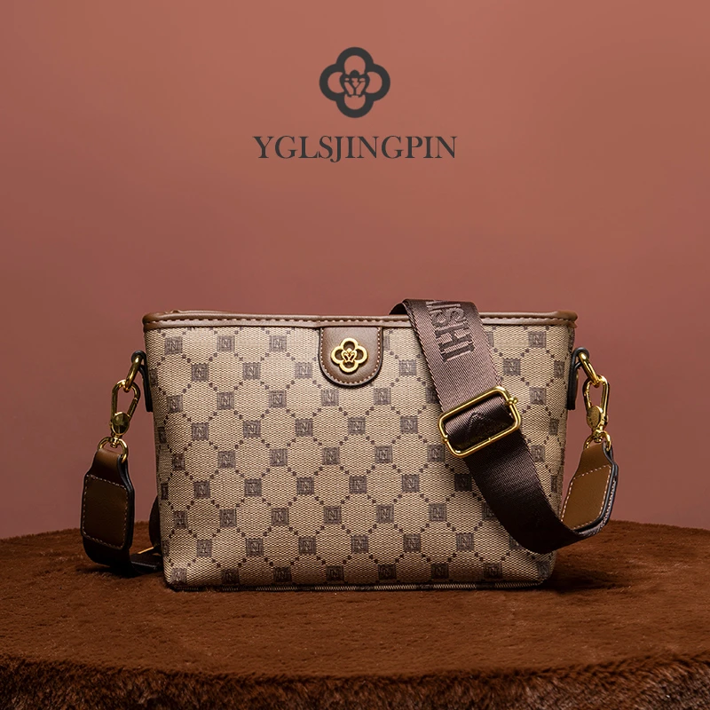YGLS 轻奢品牌 时尚经典秋冬女士饺子包船包单肩斜挎包小包包3197