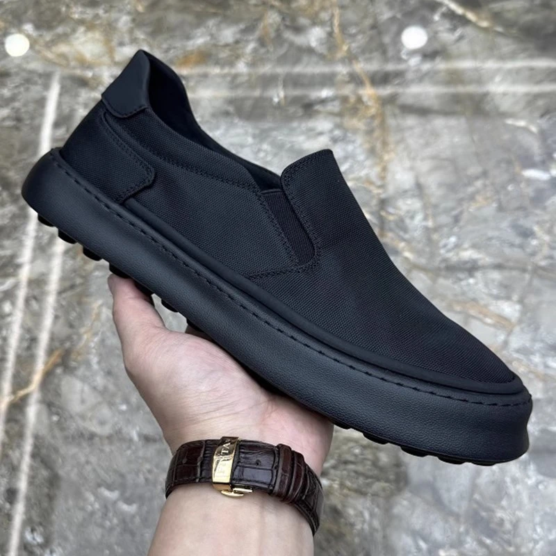 潮牌冰丝布鞋男士夏季透气懒人一脚蹬时尚轻便软底男款老北京布鞋