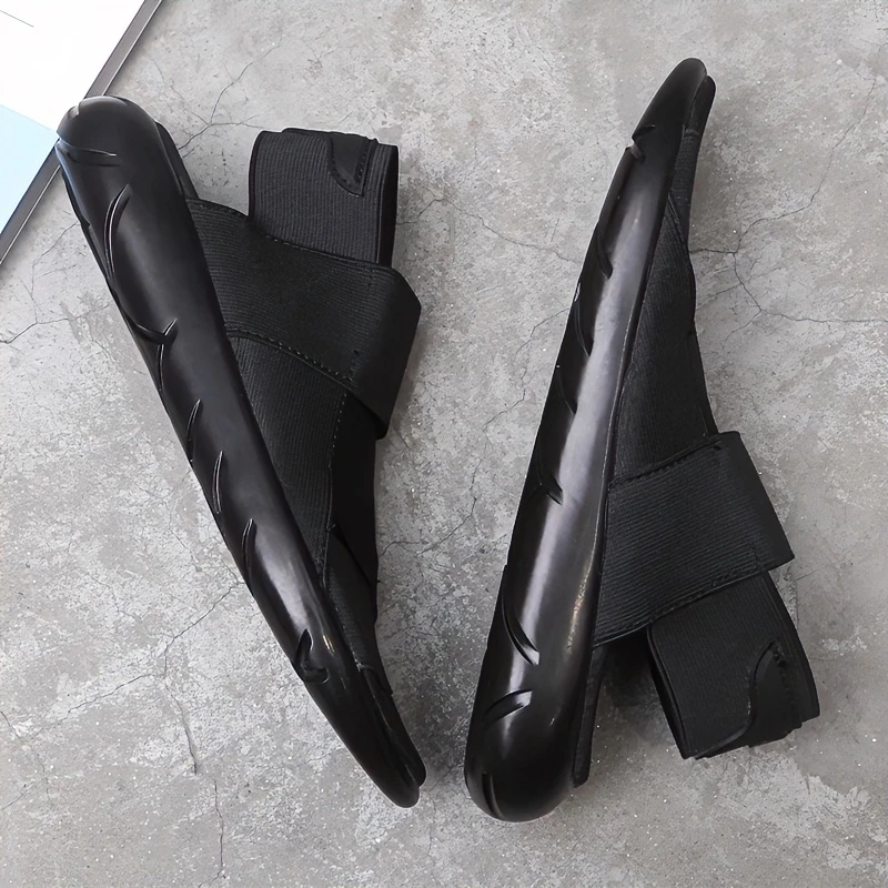 2024新款运动凉鞋男开车罗马大码网红脚汗沙滩鞋夏季男士编织拖鞋