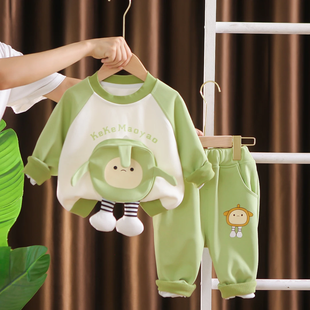 男童秋装套装2024新款儿童秋季洋气小童长袖卫衣两件套宝宝春秋潮