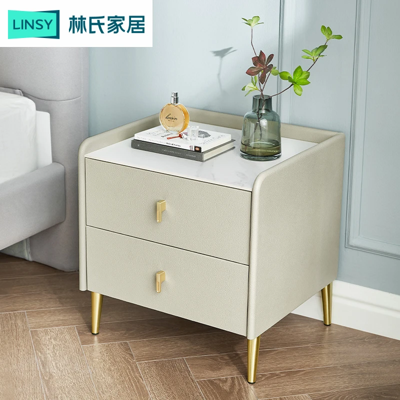 林氏家居现代简约床头柜百搭储物家用置物柜卧室床边柜搭配 ZH