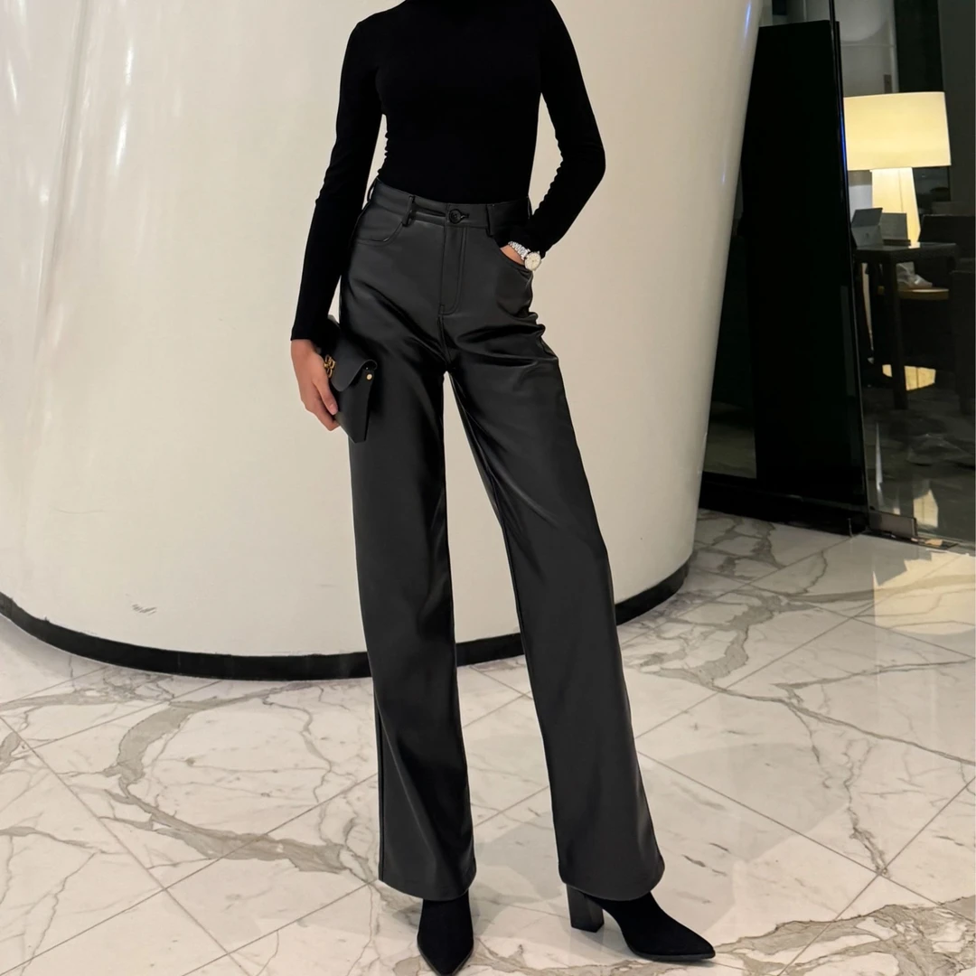 【红人上新】CADAR BEAUTY品牌  新款高腰皮裤PK-01