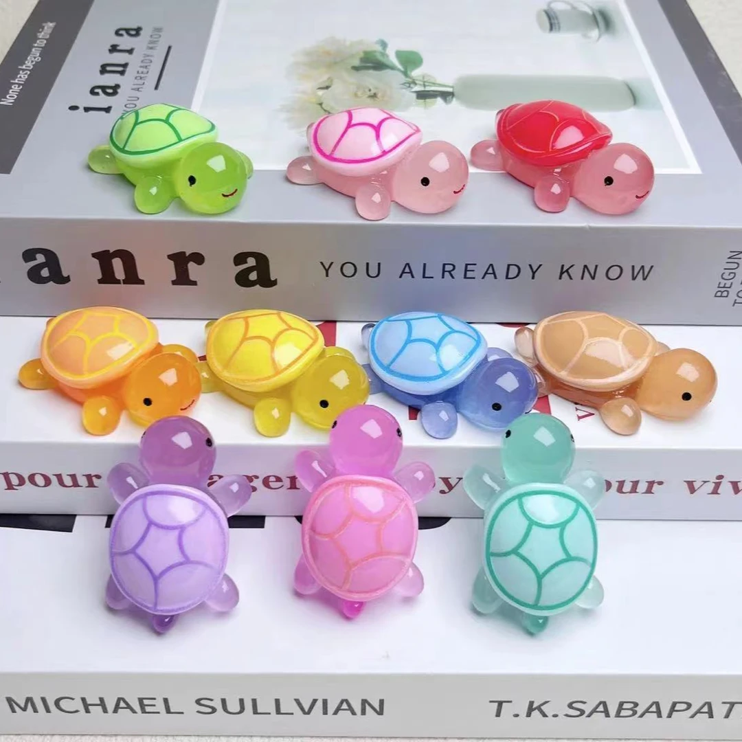 【直播拆大号】树脂微景夜光中号小乌龟创意摆件饰品